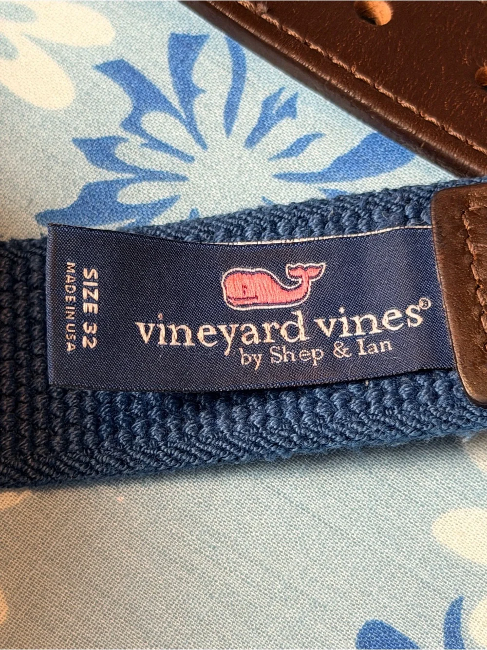 Vineyard Vines Stacked Bungee Cord Belt Men's Size 32 Stretch Performance Golf